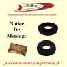 Kit coussinet noir poulie moteur avec notice